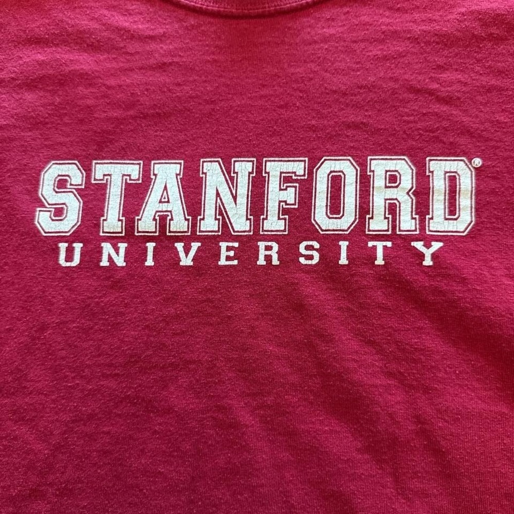 Vintage MV Sports Stanford University T-Shirt 2X Red College Tee - Picture 2 of 5